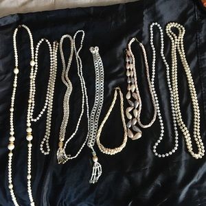 9 pearl necklace set